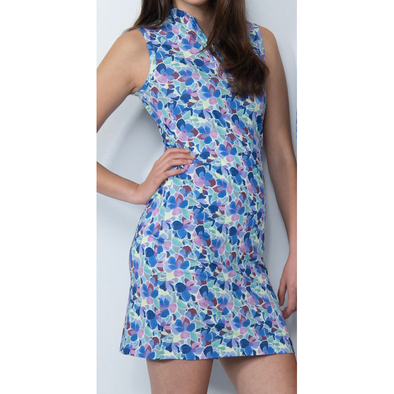 Ladies ART Sleeveless Print Golf Dress - Leafs Multi Color 1000547:183 S Ladies ART Sleeveless Print Golf Dress - Leafs Multi Color 1000547:183 S