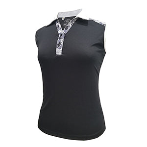 Dandy Contrast Sleeveless Polo-2393