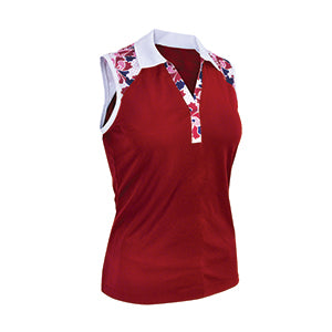 Dandy Contrast Sleeveless Polo-2393