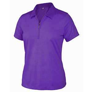 Vintage Fairy Emboss Short Sleeve Polo-2456
