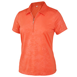 Vintage Fairy Emboss Short Sleeve Polo-2456