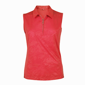 Vintage Fairy Emboss Sleeveless Polo-2457