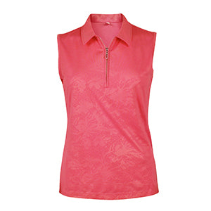 Vintage Fairy Emboss Sleeveless Polo-2457