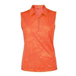 Vintage Fairy Emboss Sleeveless Polo-2457