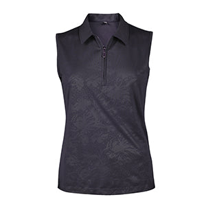 Vintage Fairy Emboss Sleeveless Polo-2457