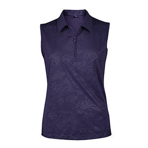 Vintage Fairy Emboss Sleeveless Polo-2457