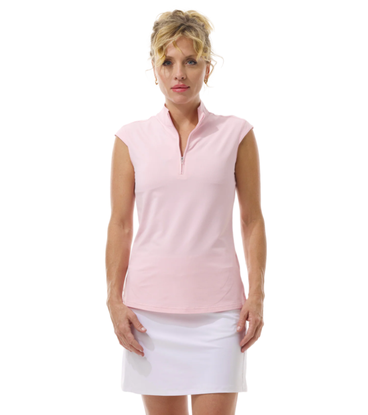 Soltek Lux Sleeveless Solid Mock
