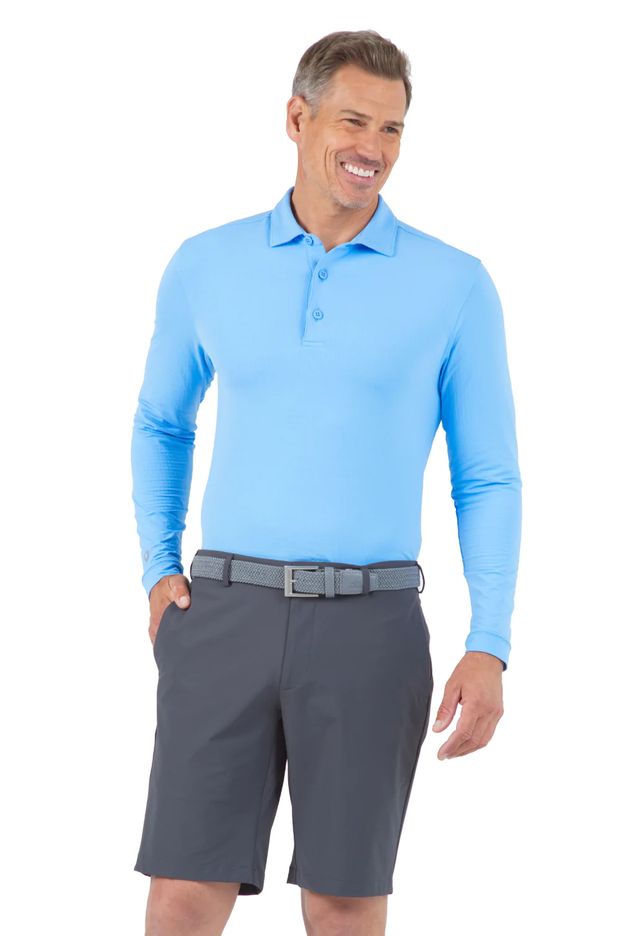 Solid Long Sleeve Polo (Modern Fit) 95199