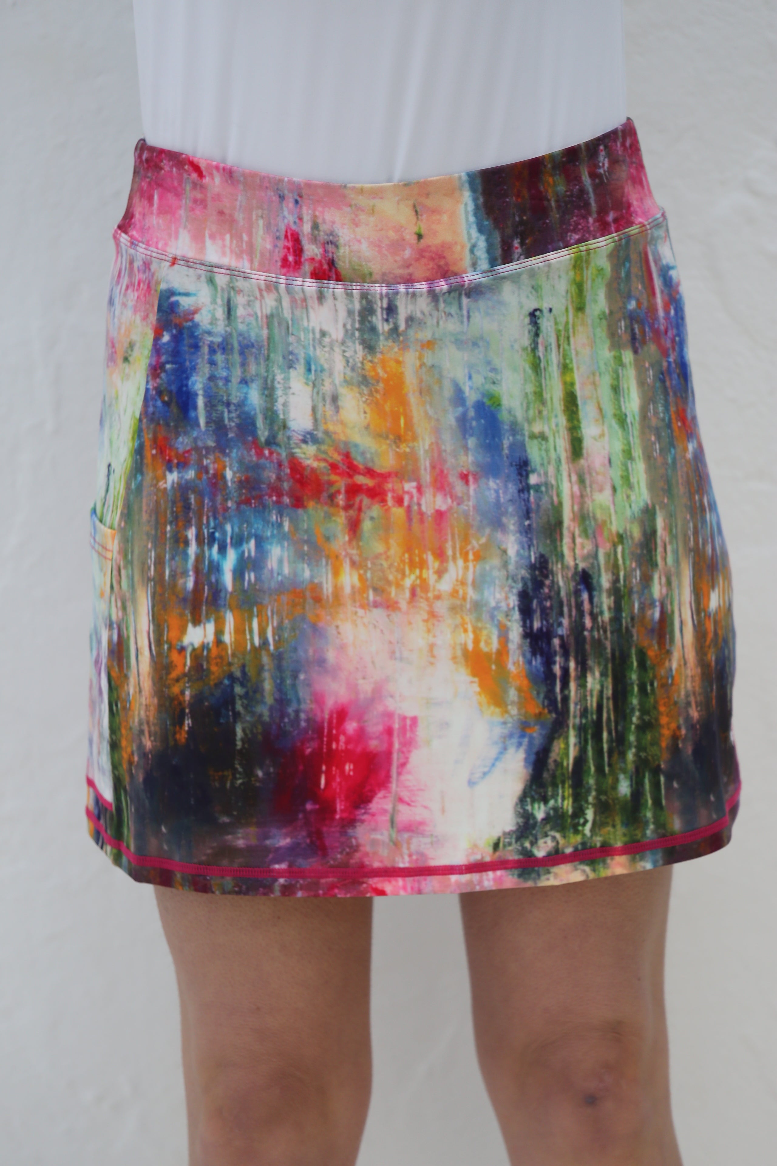 A-Line Art Golf Skort-Monet