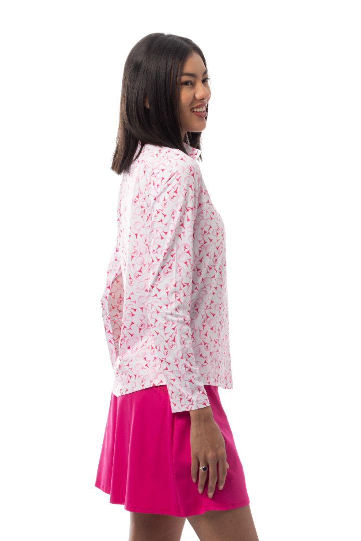 Play 4 P.I.N.K. Long-Sleeve Printed Mock - 900463