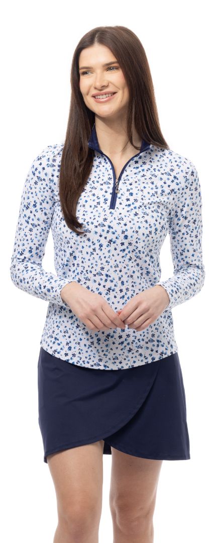 Soltek Lux Long-Sleeve Printed Mock