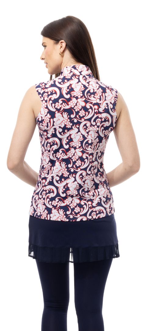 Soltek Lux Sleeveless Printed Mock