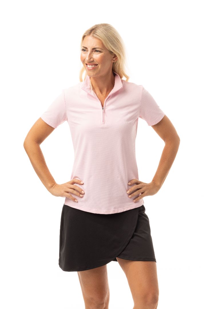Soltek Lux Short-Sleeve Solid Mock