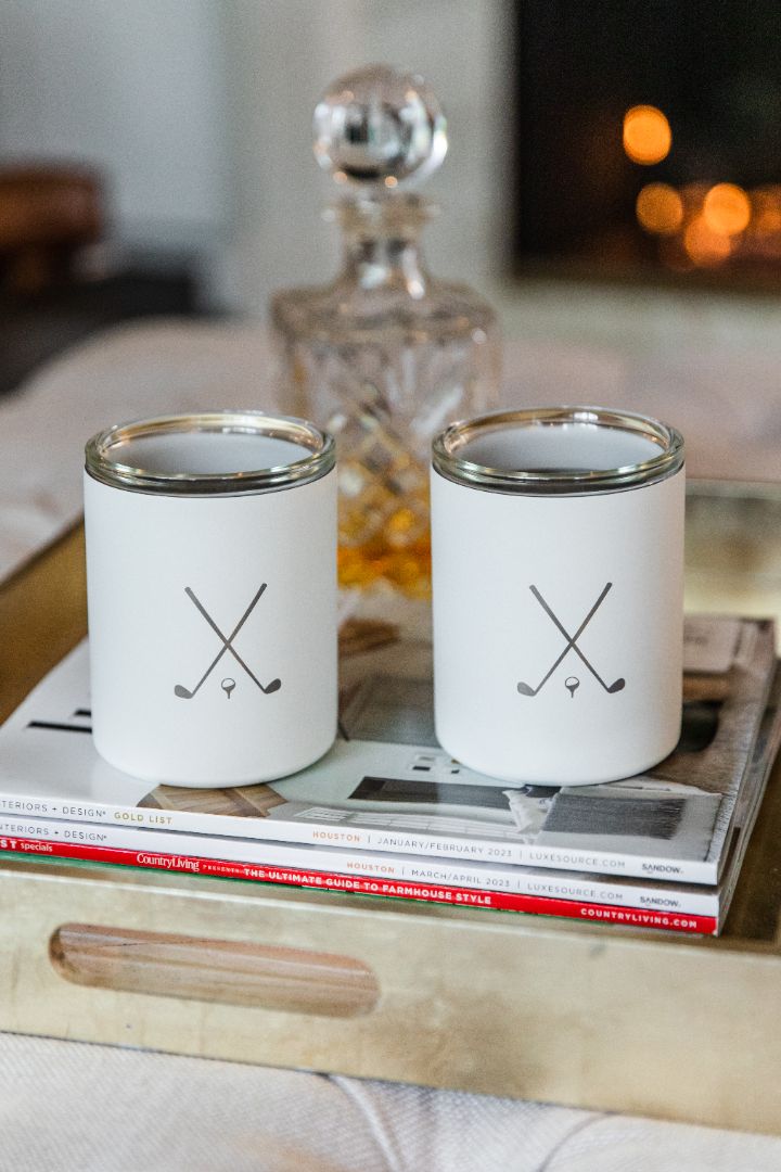 Limited Edition Golf Set of 2 Whiskey Glasses