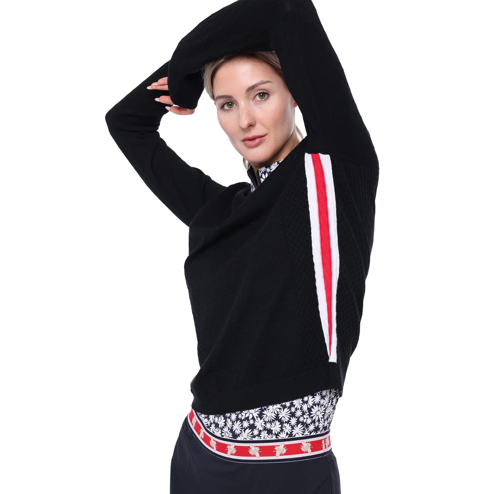 Penny Lane Greenside Cable Sweater-XCS