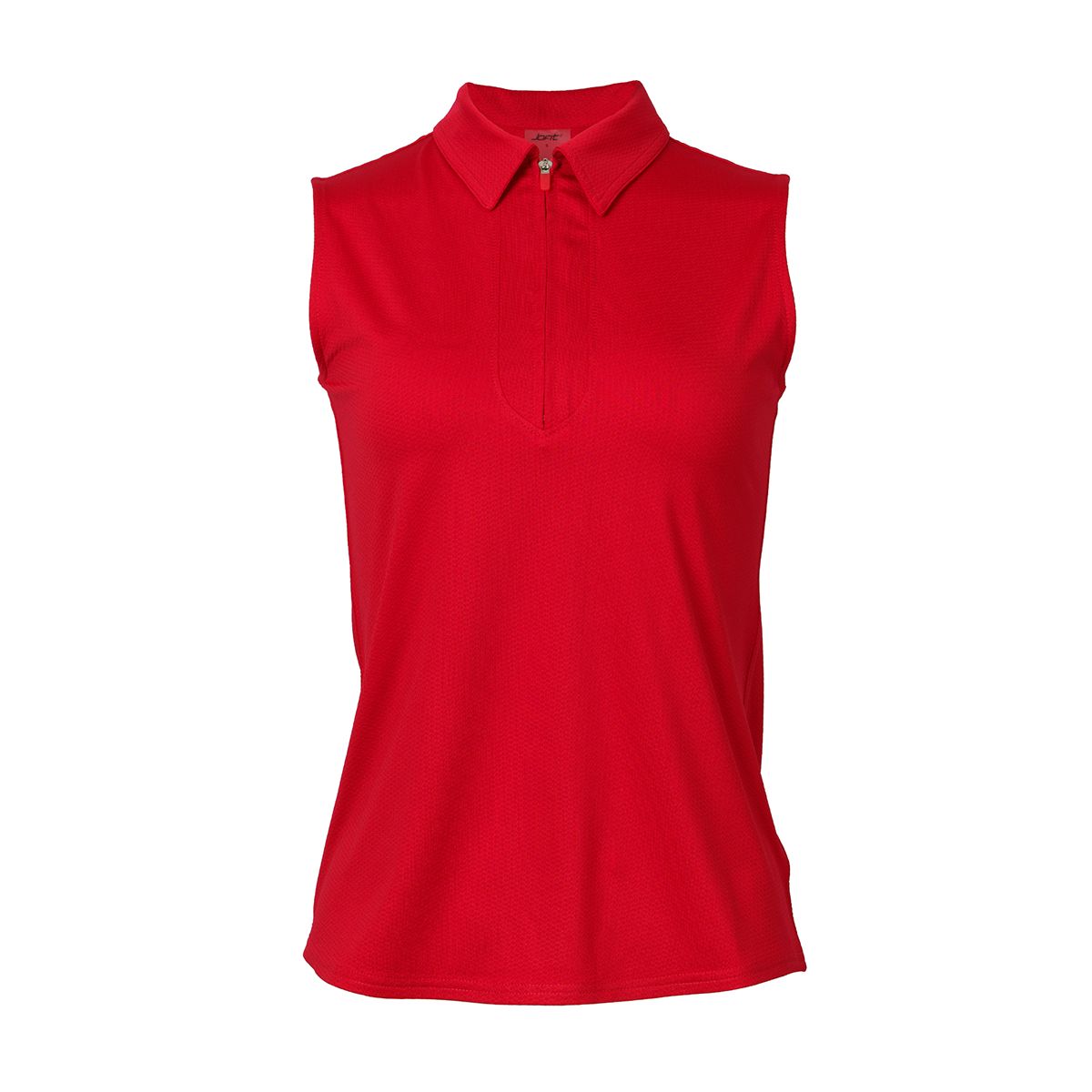Sleeveless Polo Scoop Hem GT0098