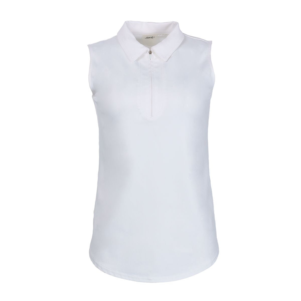 Sleeveless Polo Scoop Hem GT0098
