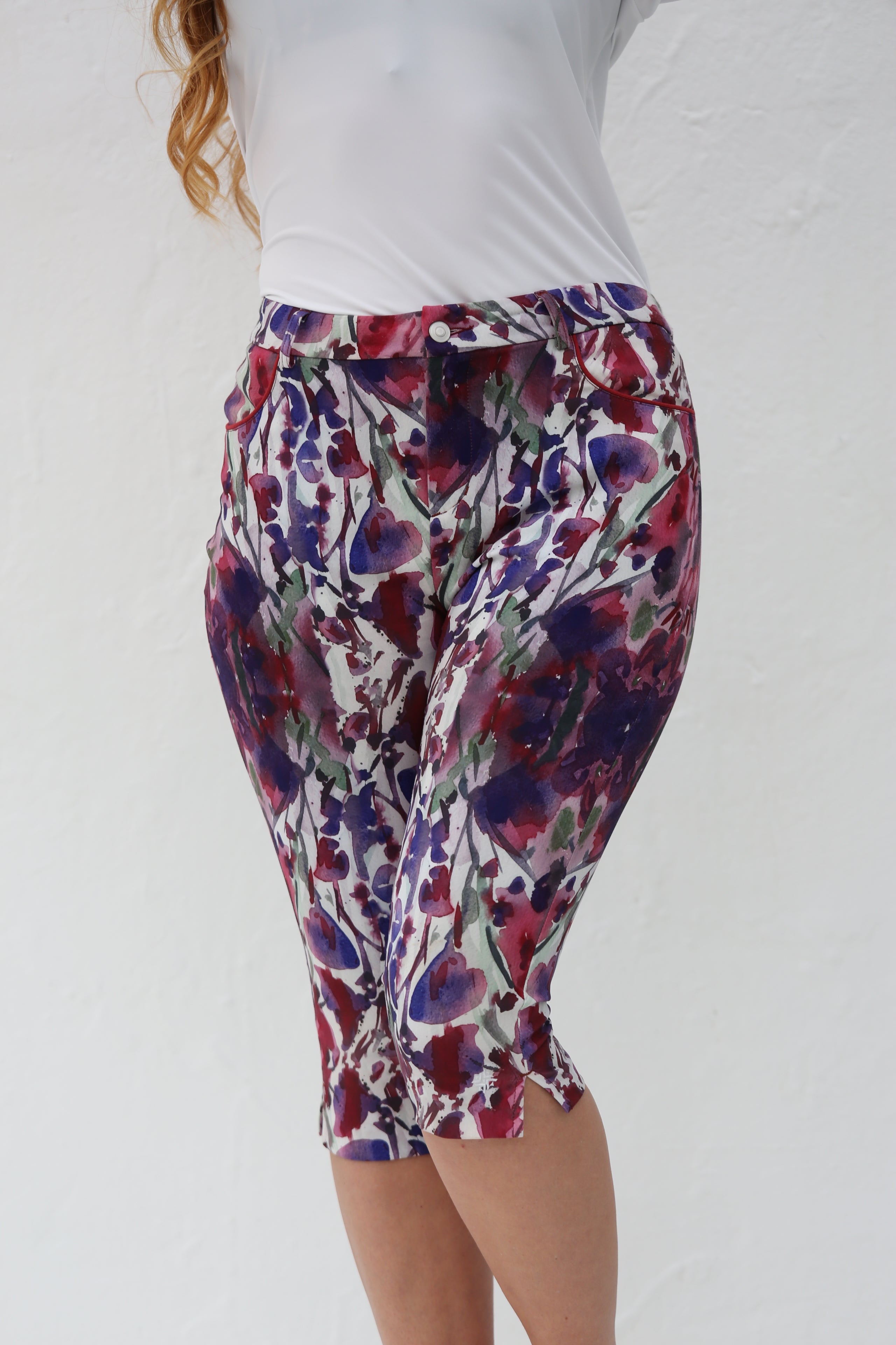 Golf Pedal Pushers-Anemone