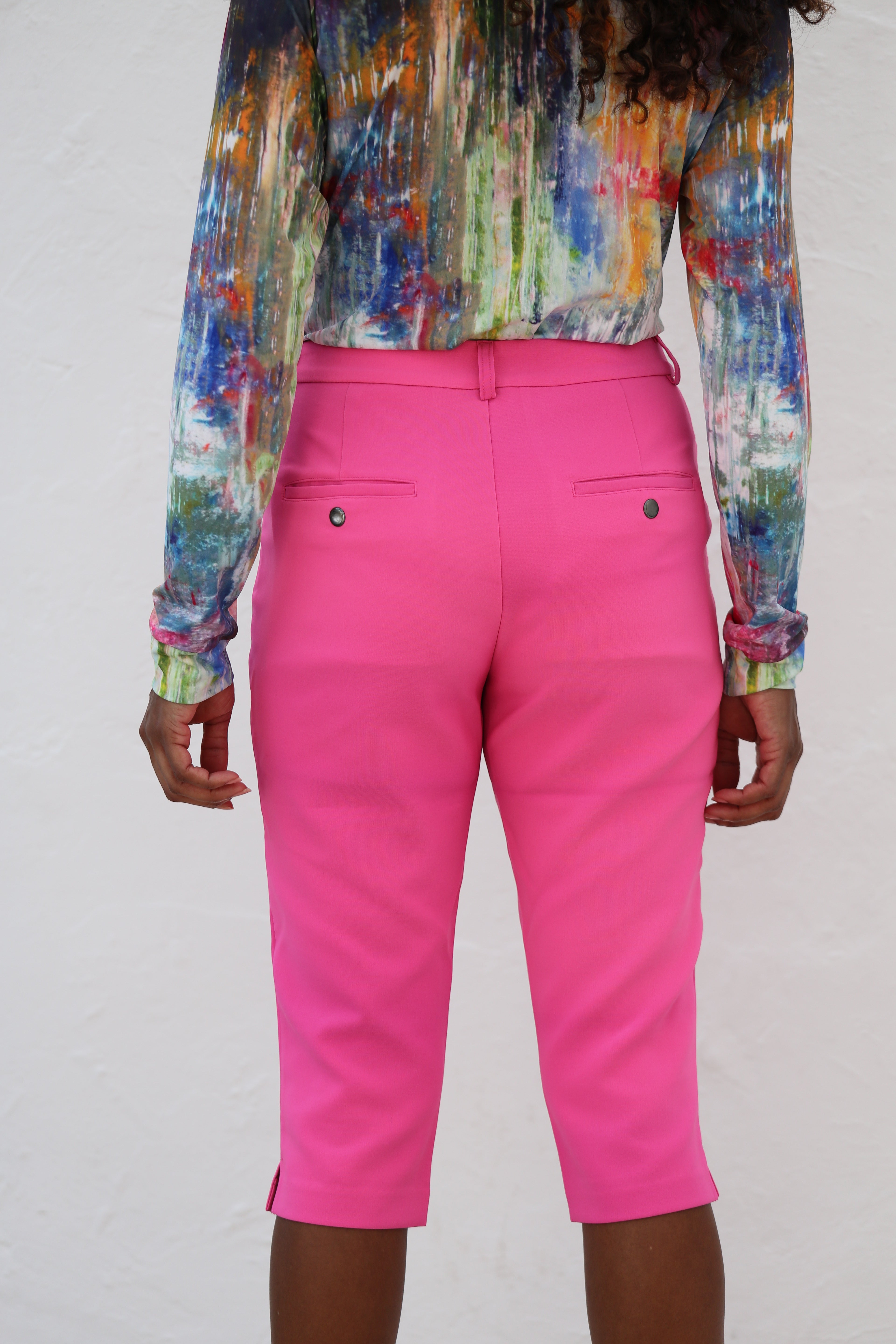 Golf Pedal Pushers-Hot Pink