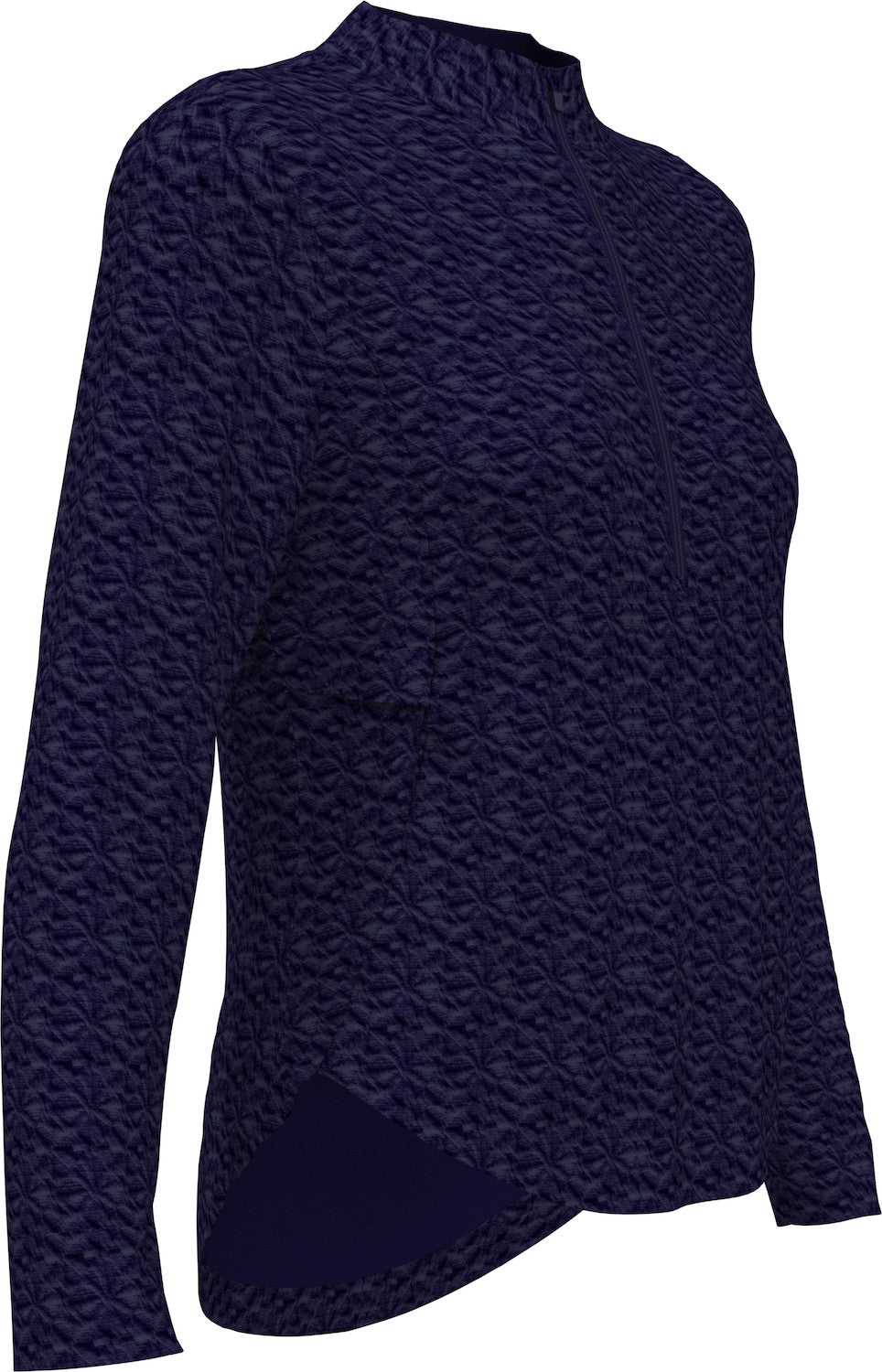 1/2 ZIP QUILTED KNIT - CGKFF077