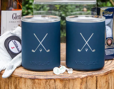 Limited Edition Golf Set of 2 Whiskey Glasses