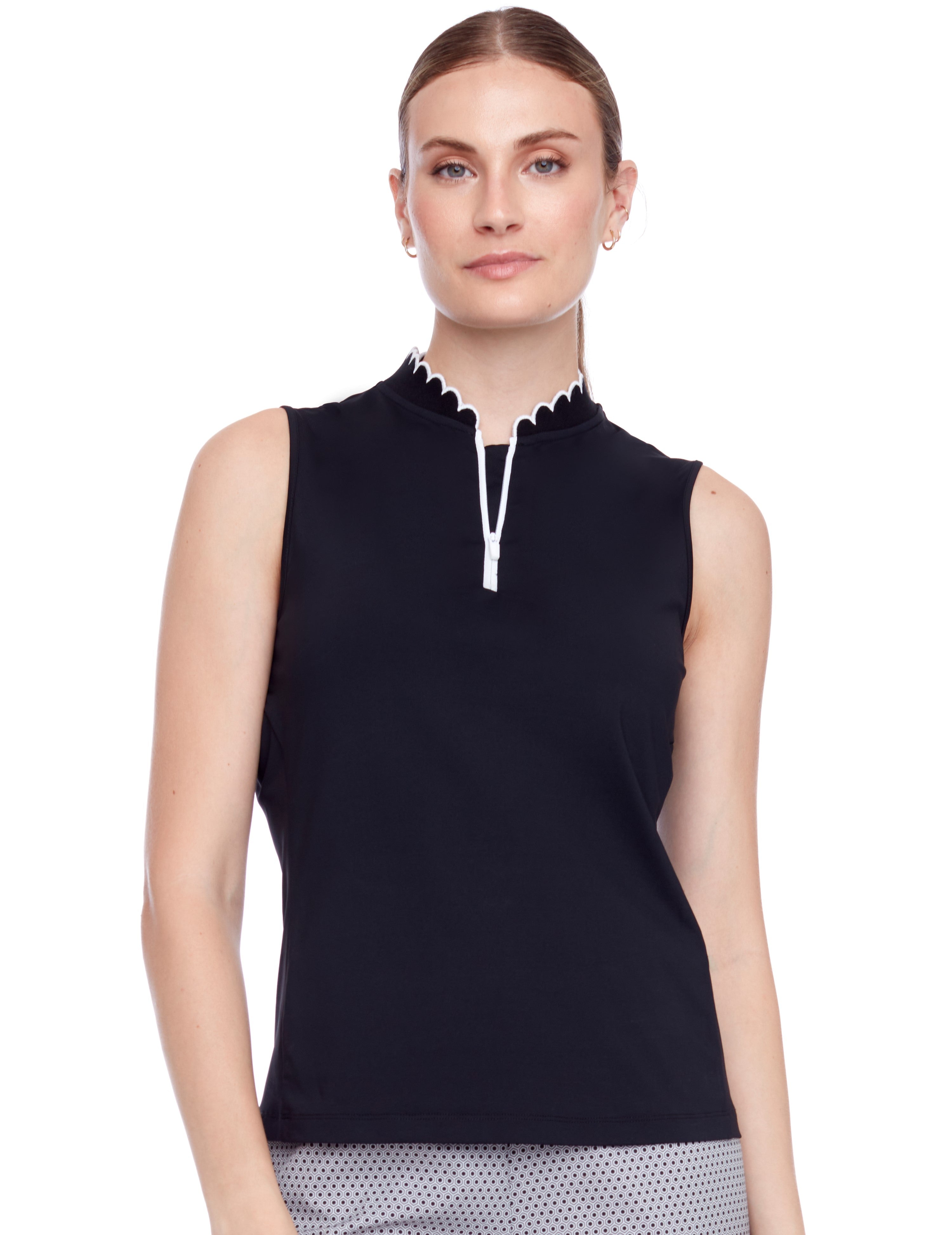 Velocity Scalloped Edge Polo-6041