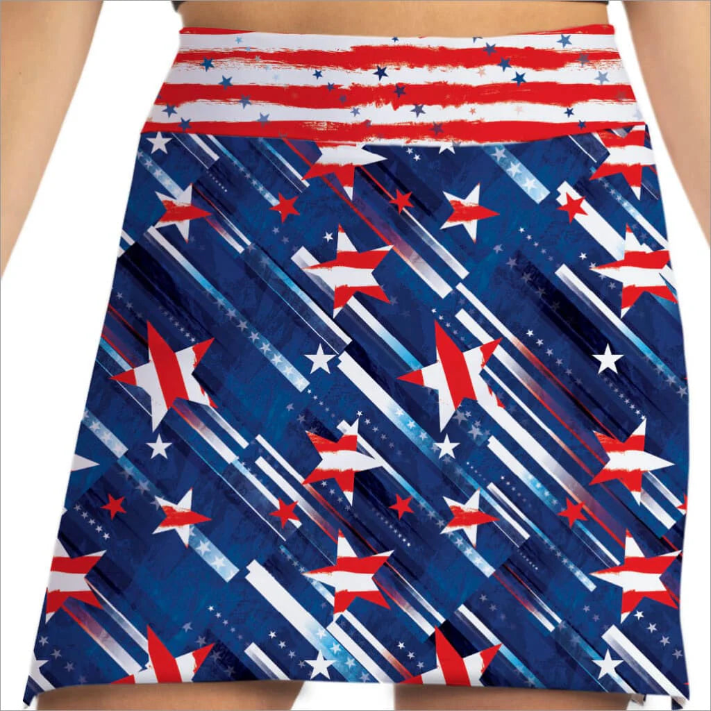 America Print Skort