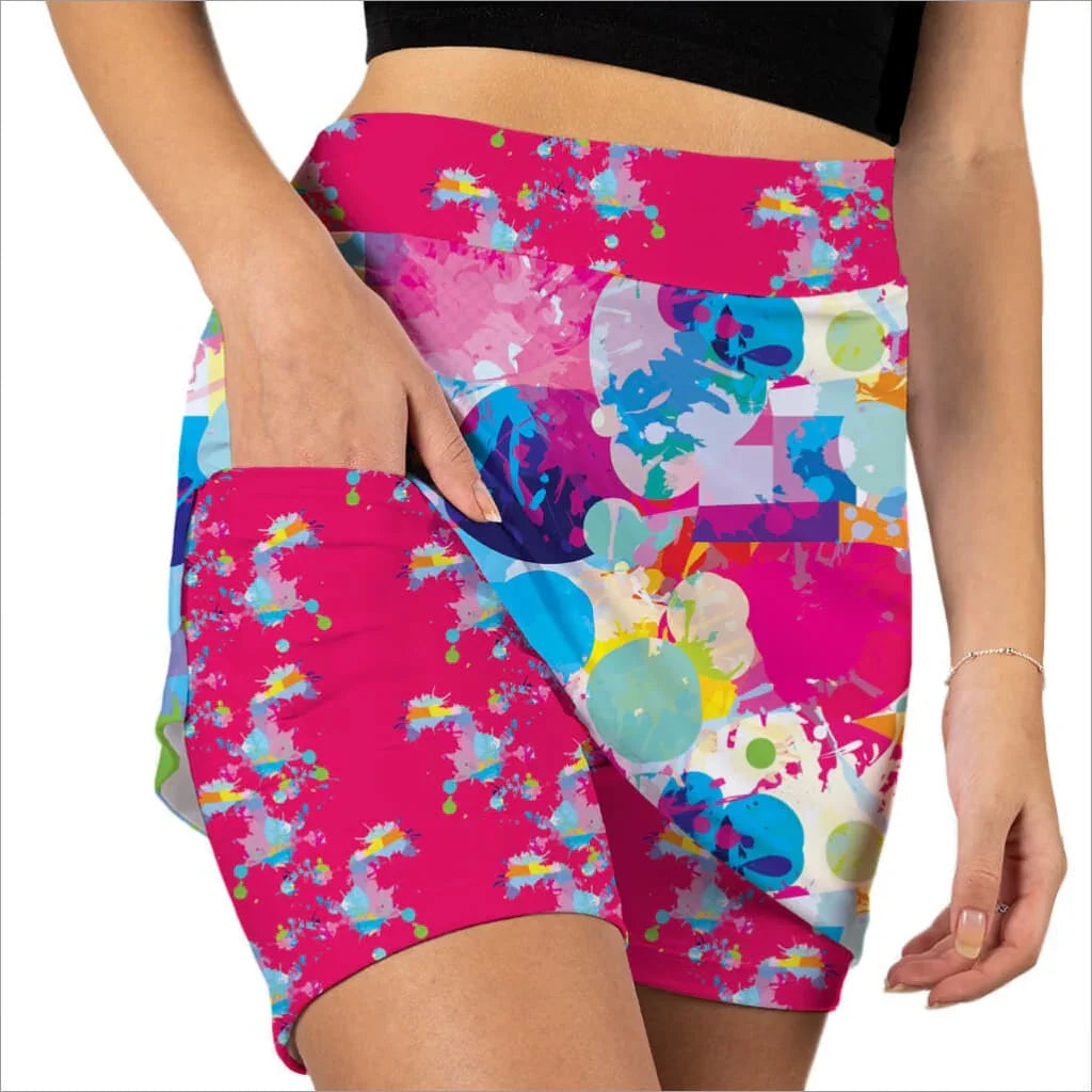 Color Pallet Activewear Skort