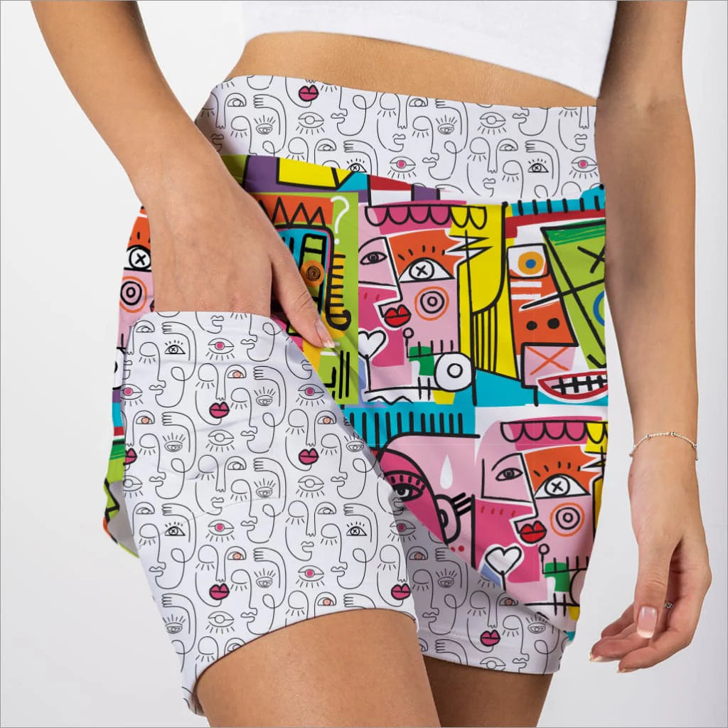 Picass-Oh Designer Skort