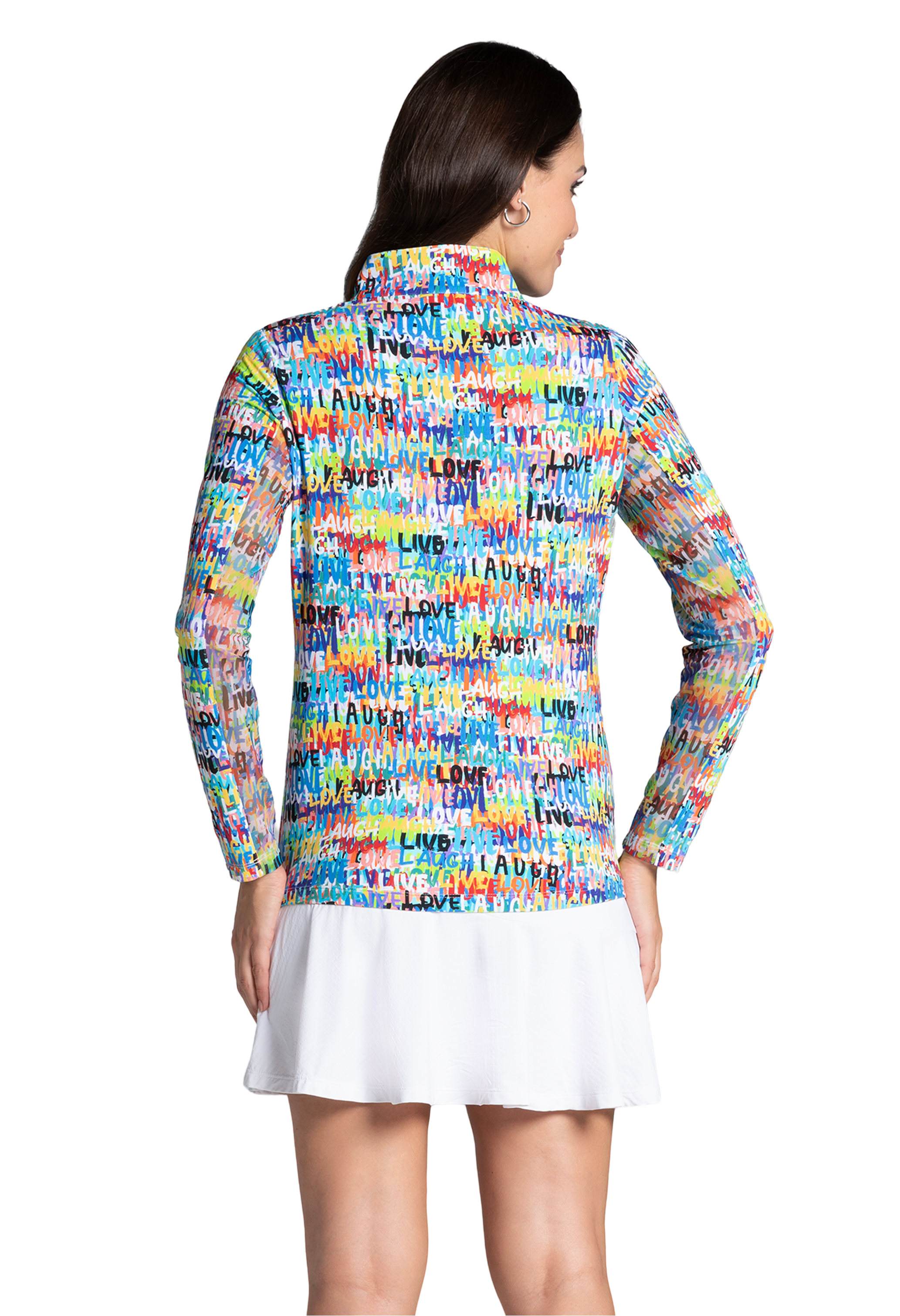 Live, Laugh, Love Long Sleeve Zip Mock-10935