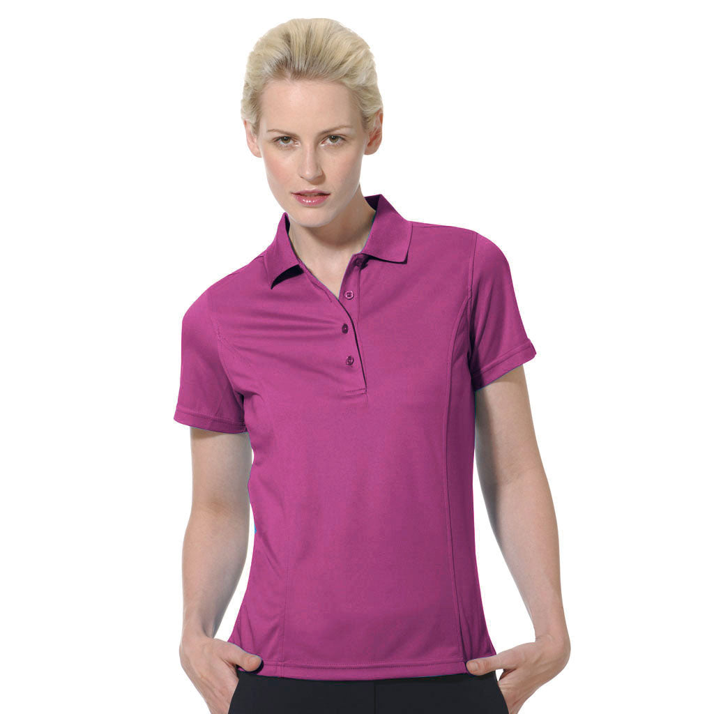 Solid Tailored Collar Short Sleeve Polo Shirt-2670