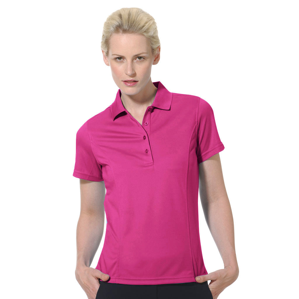 Solid Tailored Collar Short Sleeve Polo Shirt-2670