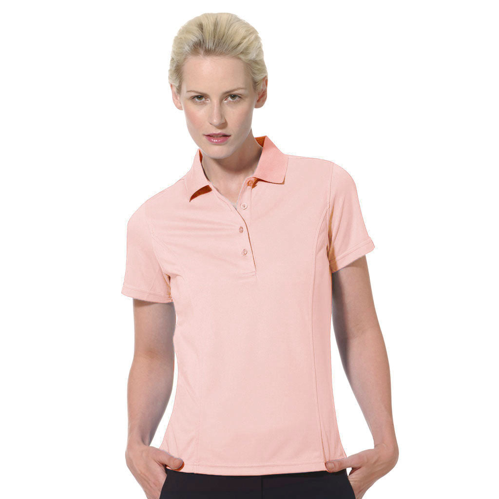 Solid Tailored Collar Short Sleeve Polo Shirt-2670