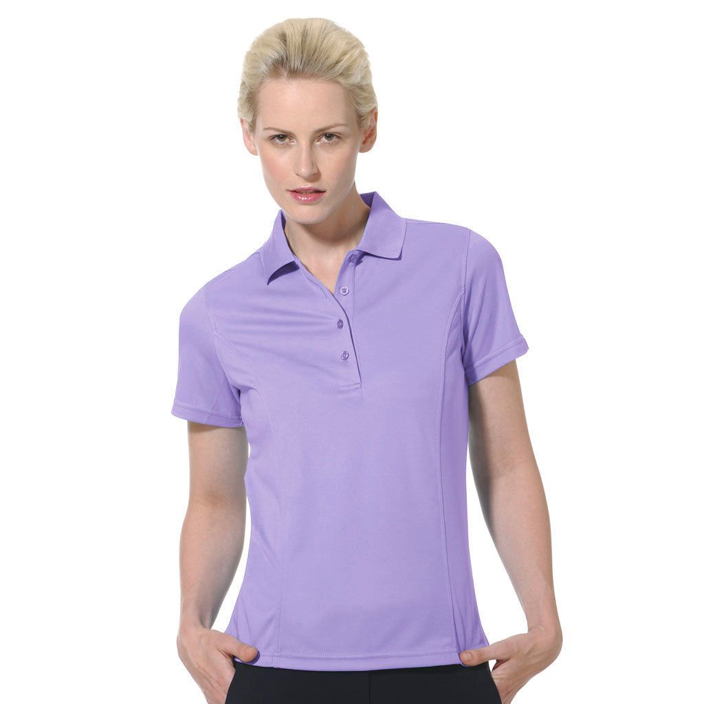 Solid Tailored Collar Short Sleeve Polo Shirt-2670