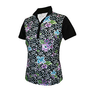 Vivid Print Block Polo - 2364