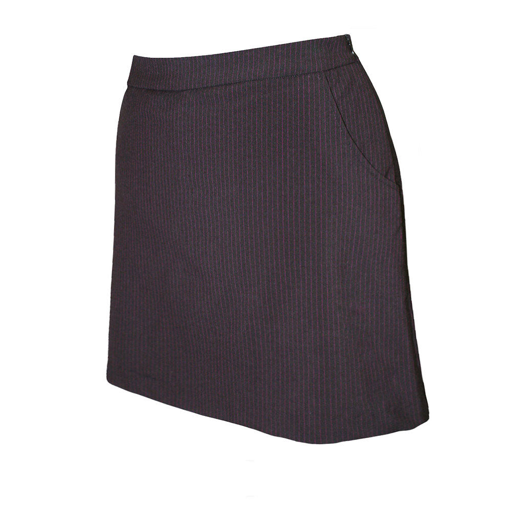 Microfiber Pinstripe Texture Golf Skort-4806