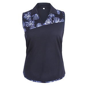 Fairway Floral Sleeveless Polo