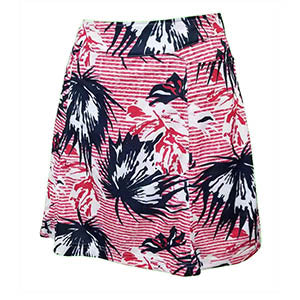 Fairway Leaf Print Skort