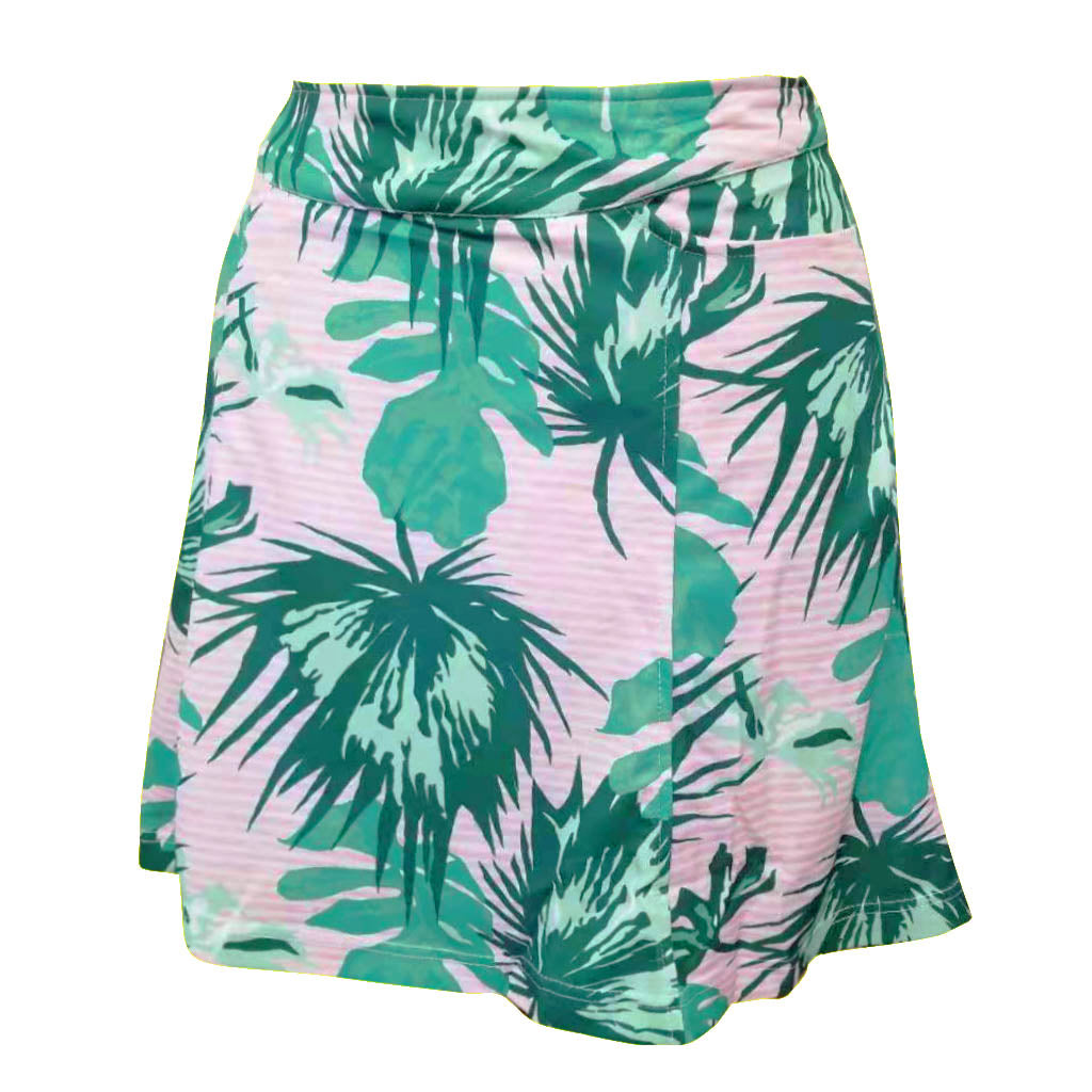 Fairway Leaf Print Skort - 2951