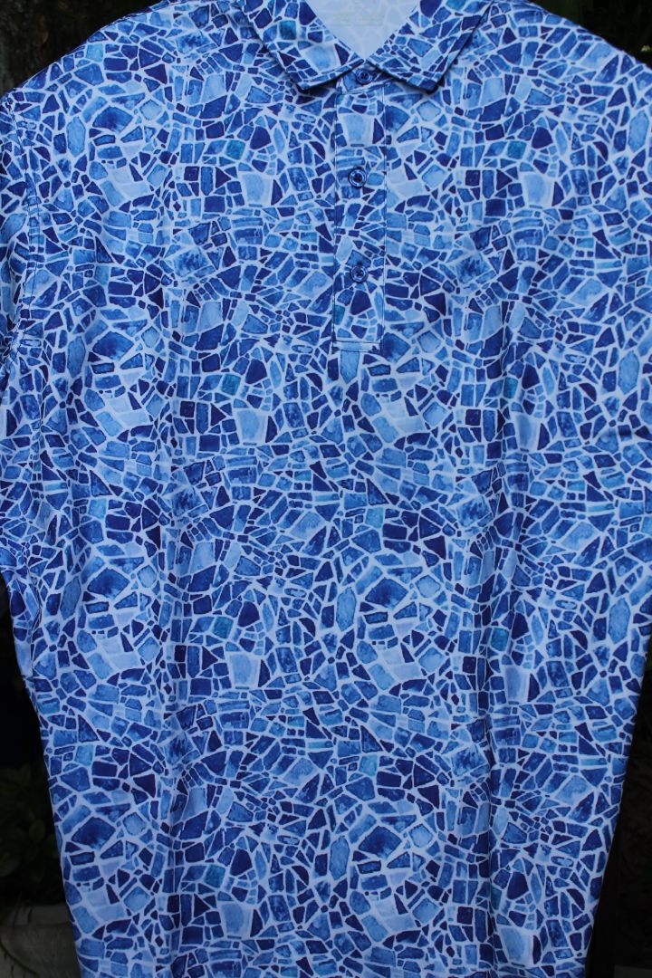 Men's Tile Print Polo