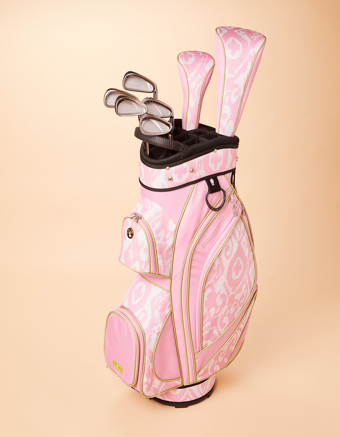 Pink Ikat Golf Cart Bag