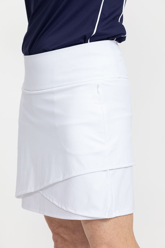 Wrap It Up Women's White Golf Skort