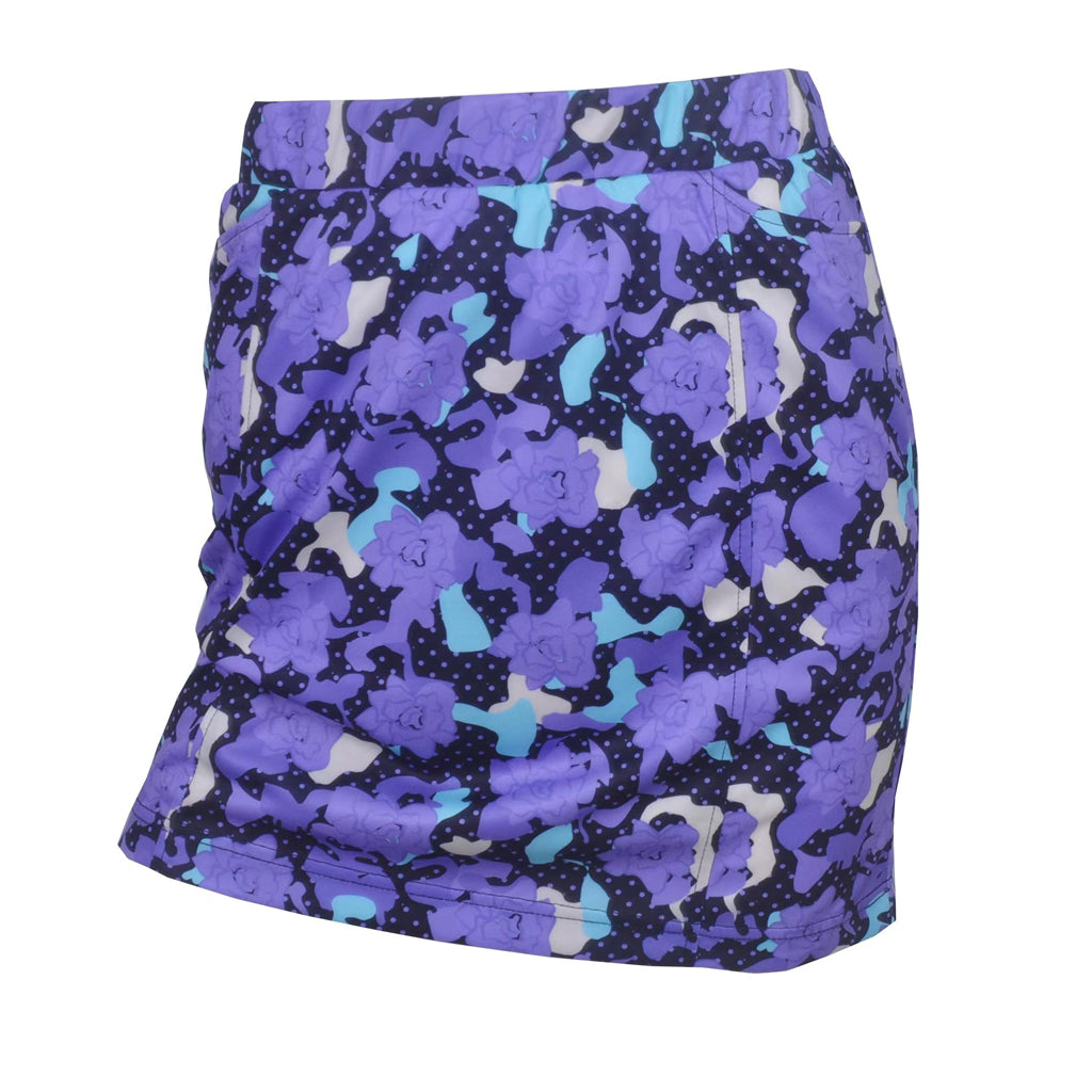 Modern Floral Print Skort - 4816