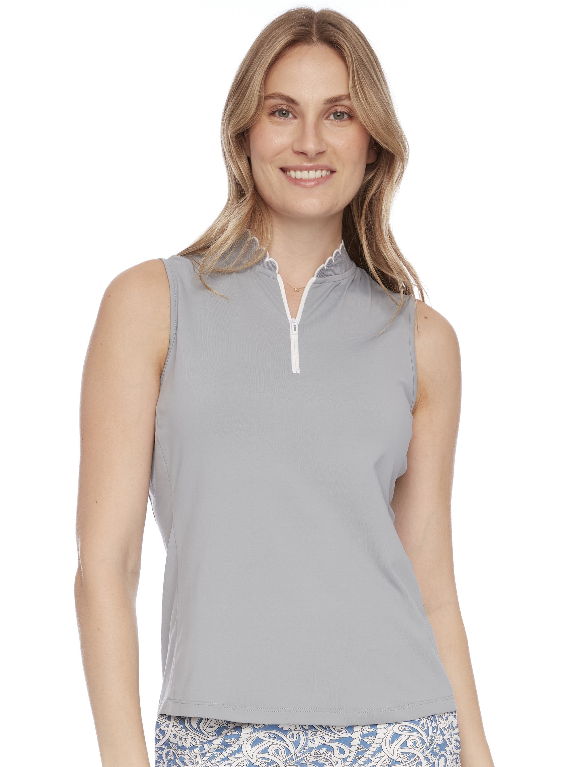 Velocity Scalloped Edge Polo-6041