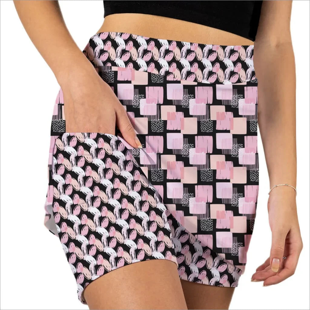 "Checked Out Pink Skort - Fashion skort"