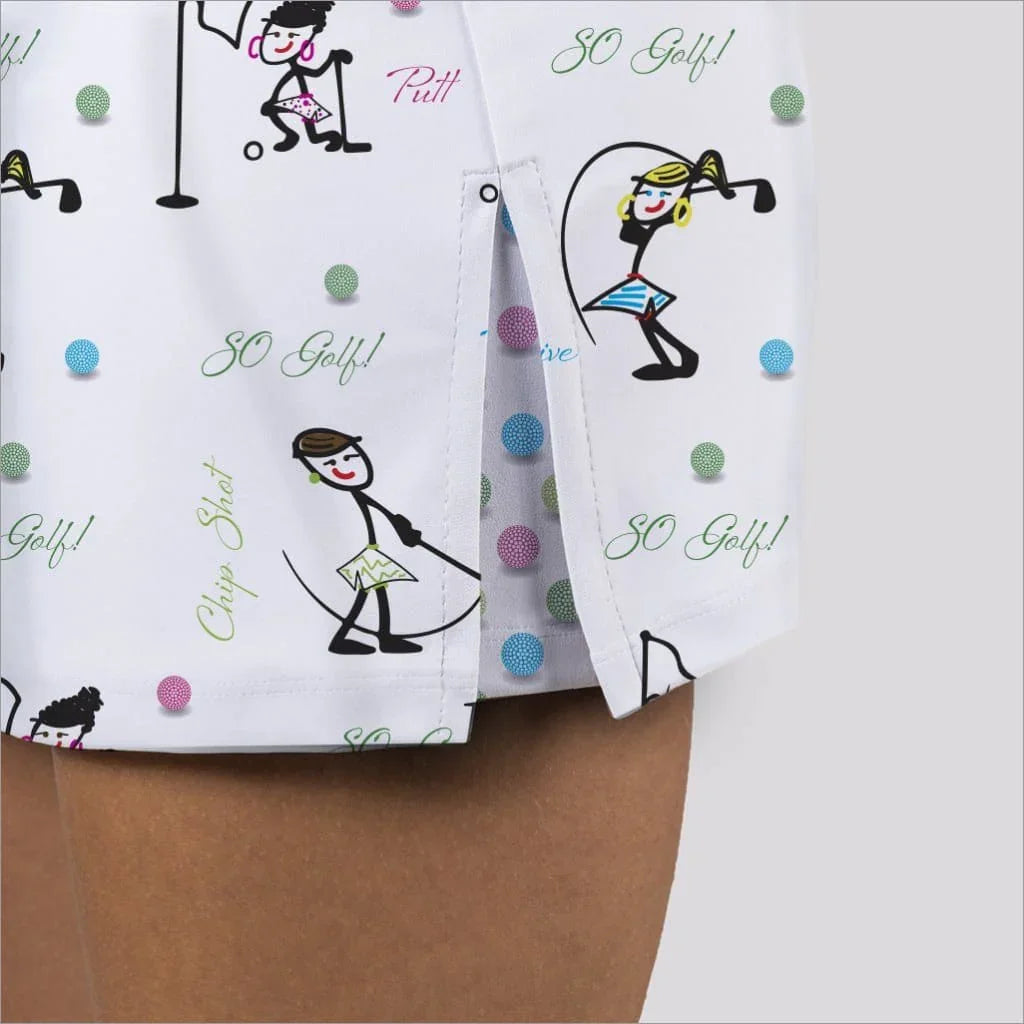 "Sofy Golfs White Skort – Women's Fashion Skorts"