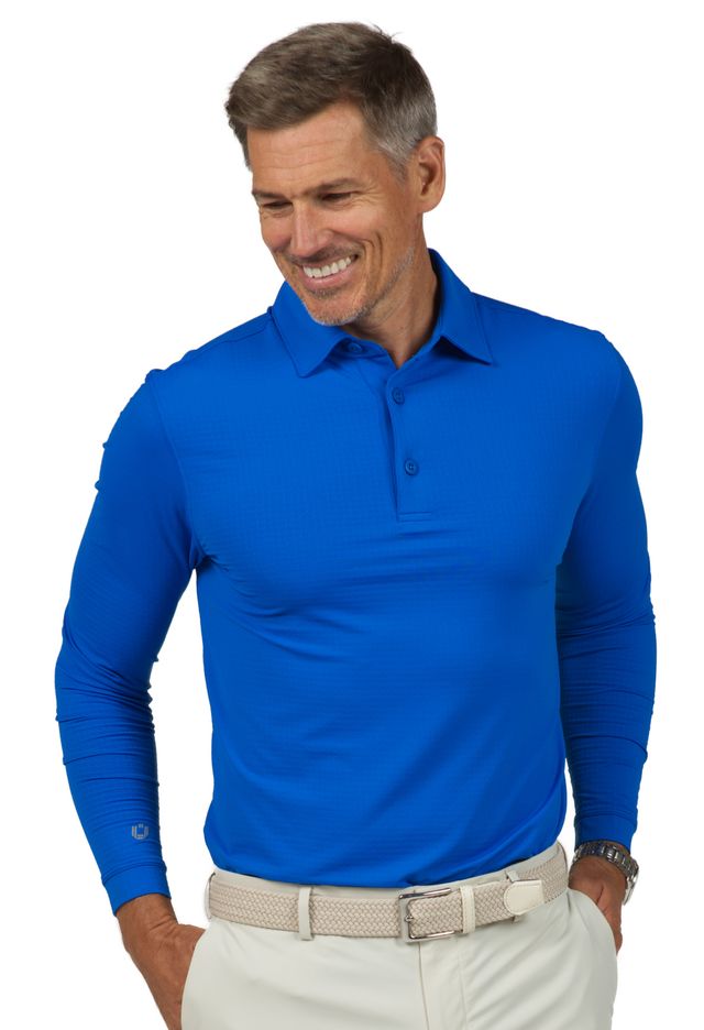 Solid Long Sleeve Polo (Modern Fit)