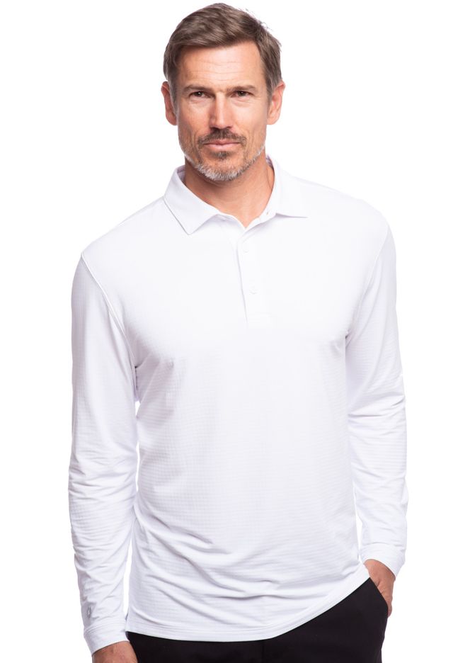 Solid Long Sleeve Polo (Modern Fit)