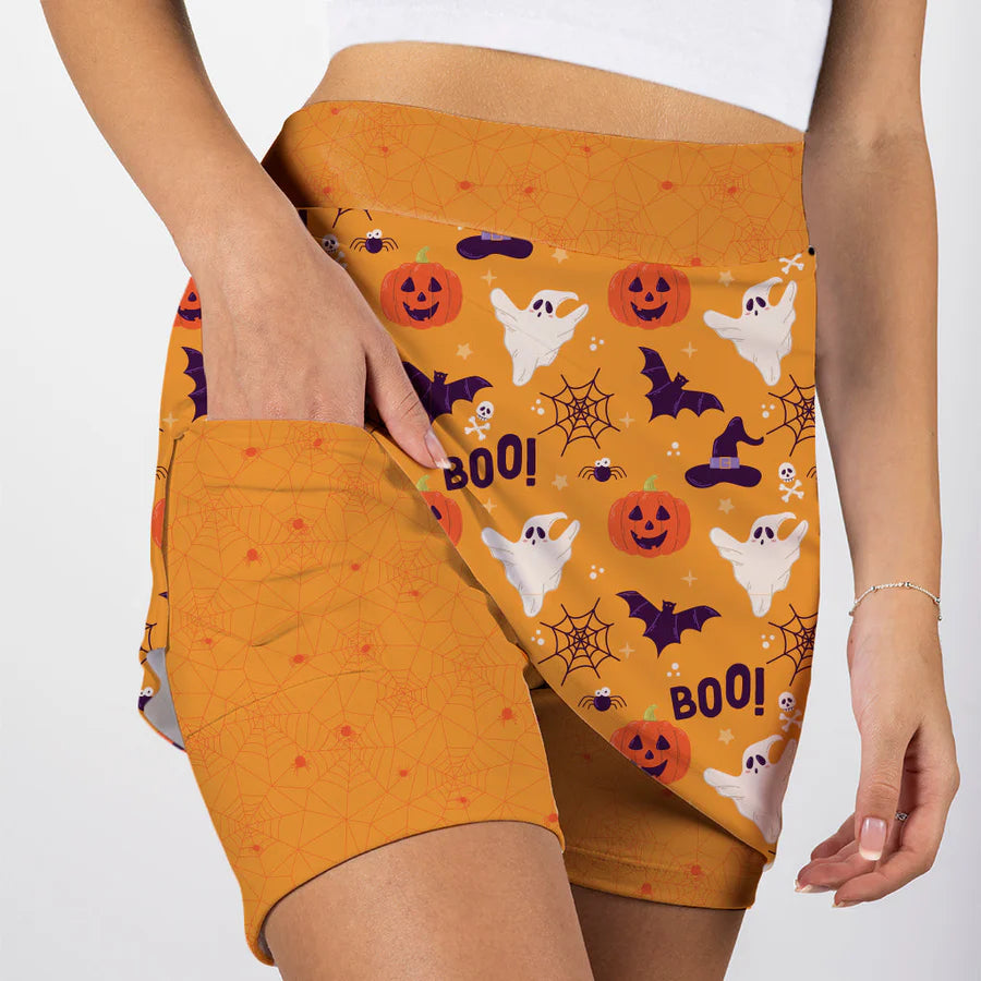BOO! Halloween Skort