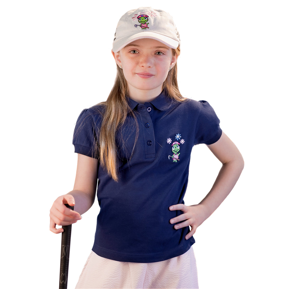 Girls Cap Sleeve Polo